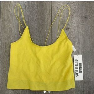 neon green yellow wire tank